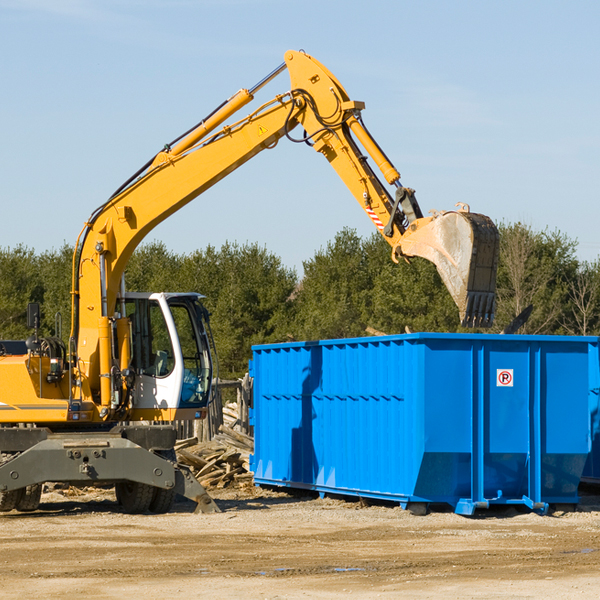 what size residential dumpster rentals are available in Coshocton OH